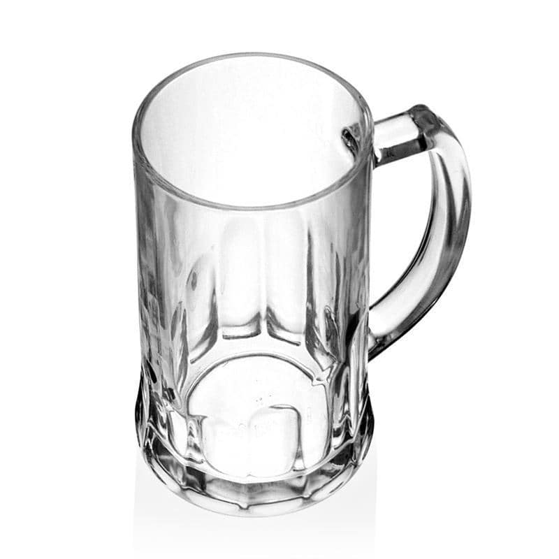 Ποτήρι μπύρας με χερούλι 'Ευρώπη' 500 ml, γυάλινο