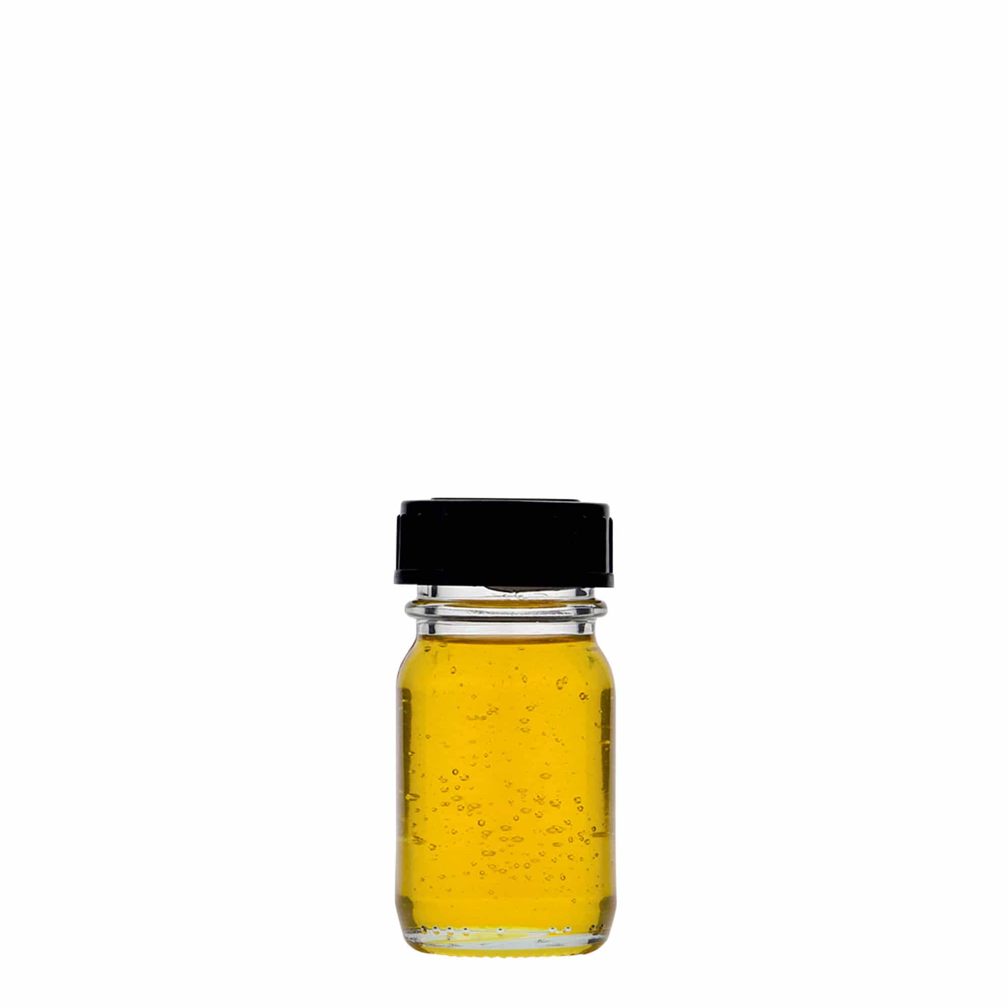 30 ml γυάλινο βάζο με φαρδύ λαιμό, στόμιο: DIN 32