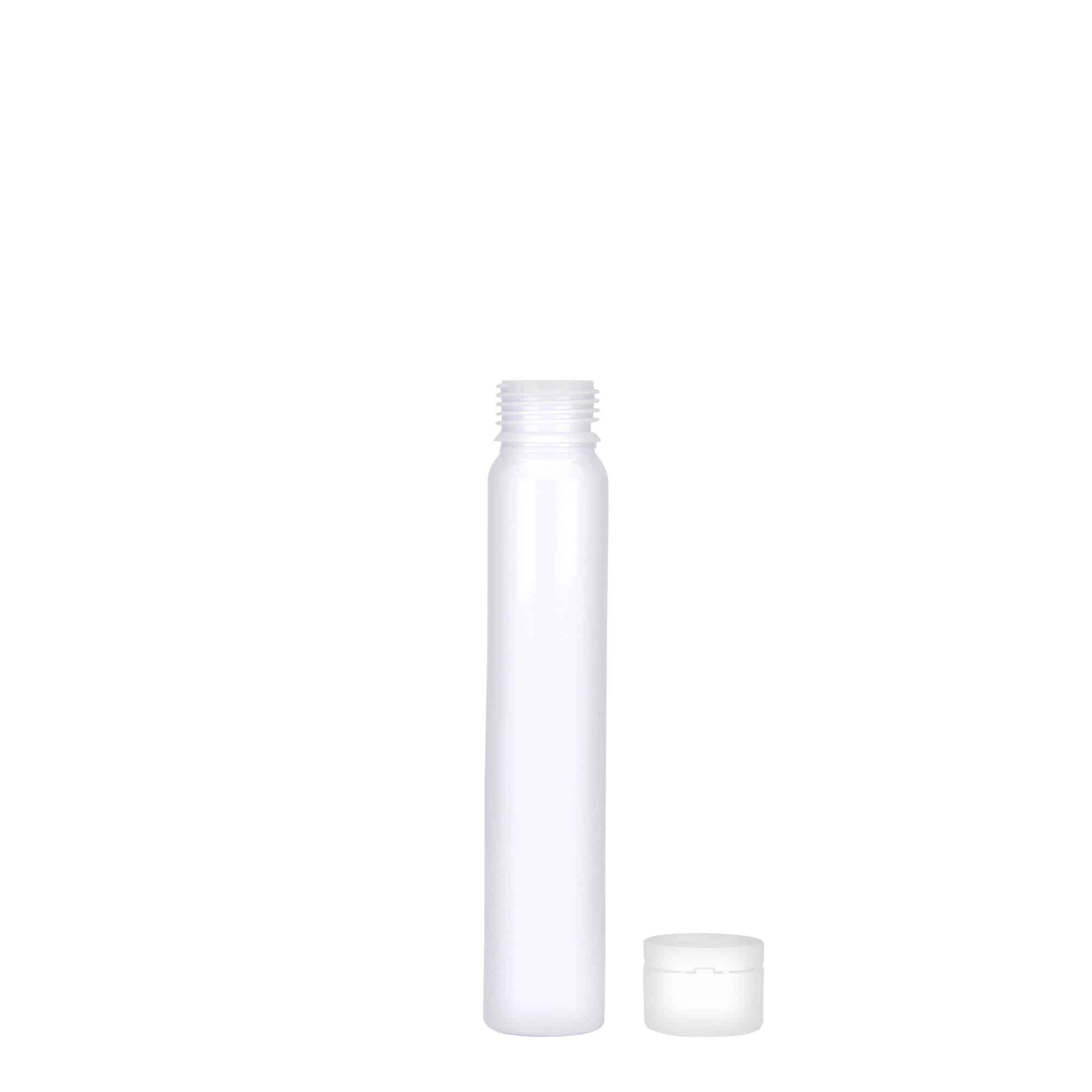 Κύλινδρος PET 25 ml, πλαστικός, λευκός, στόμιο: βιδωτό πώμα Κύλινδρος PET 25 ml, πλαστικός, λευκός, στόμιο: βιδωτό πώμα