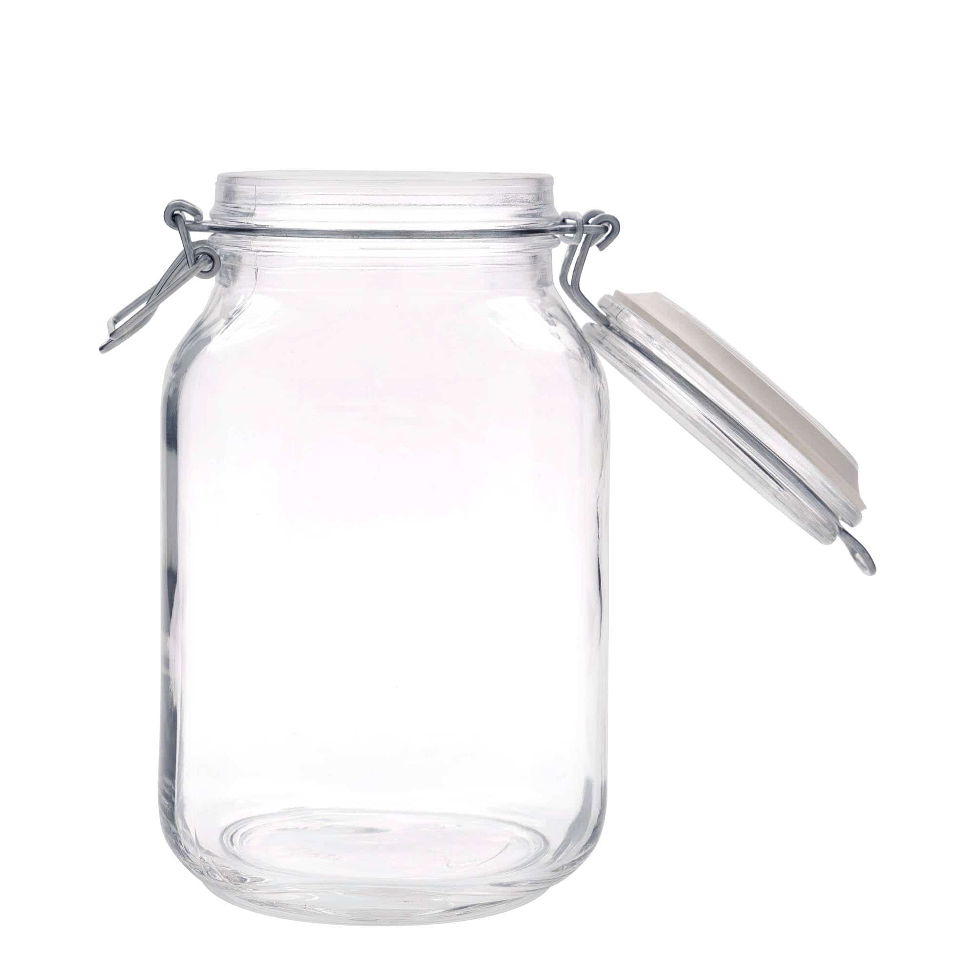 Βάζο με καπάκι με κλιπ 'Fido' 2.000 ml, τετράγωνο, στόμιο: καπάκι με κλιπ