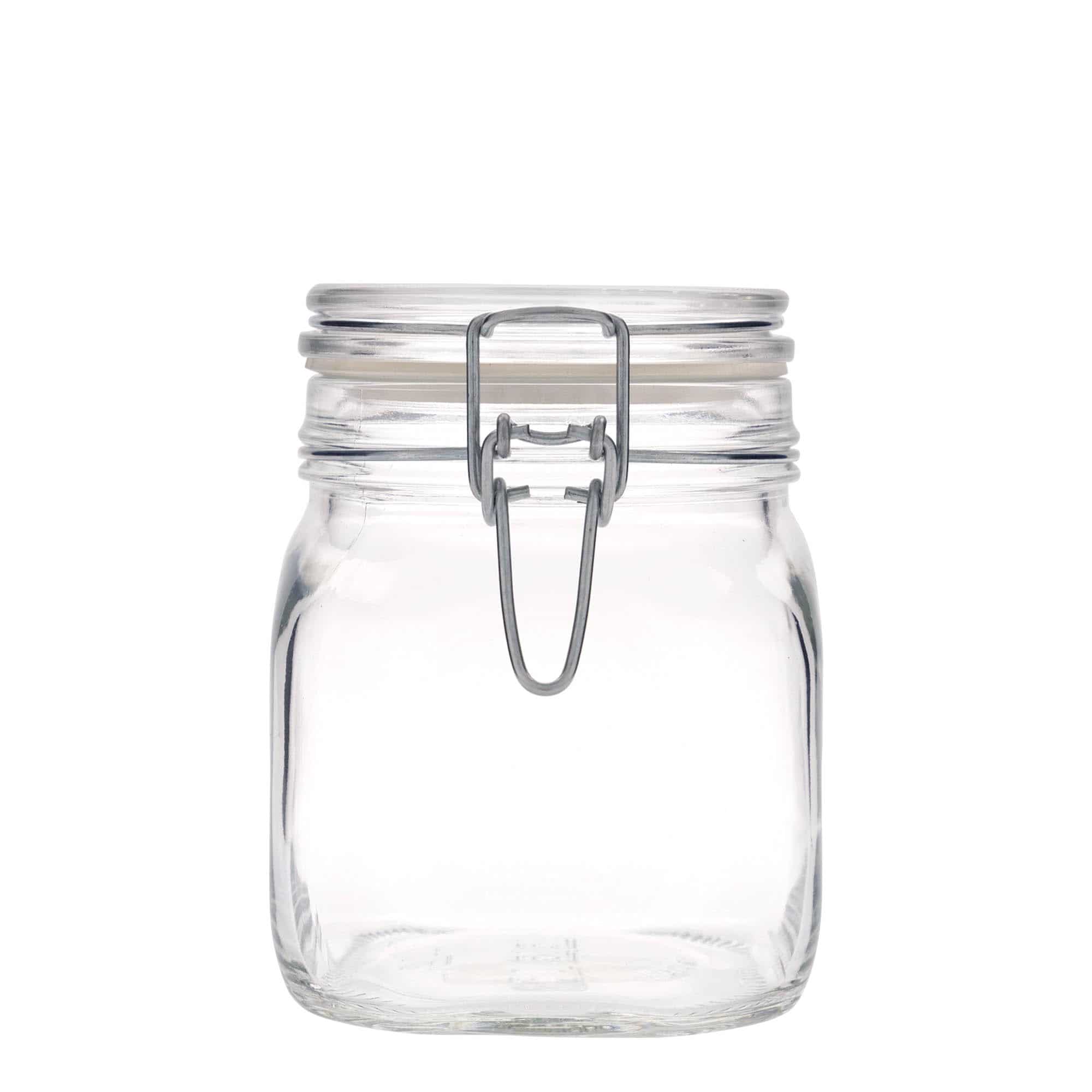 Βάζο με καπάκι με κλιπ 'Fido' 750 ml, τετράγωνο, στόμιο: καπάκι με κλιπ Βάζο με καπάκι με κλιπ 'Fido' 750 ml, τετράγωνο, στόμιο: καπάκι με κλιπ