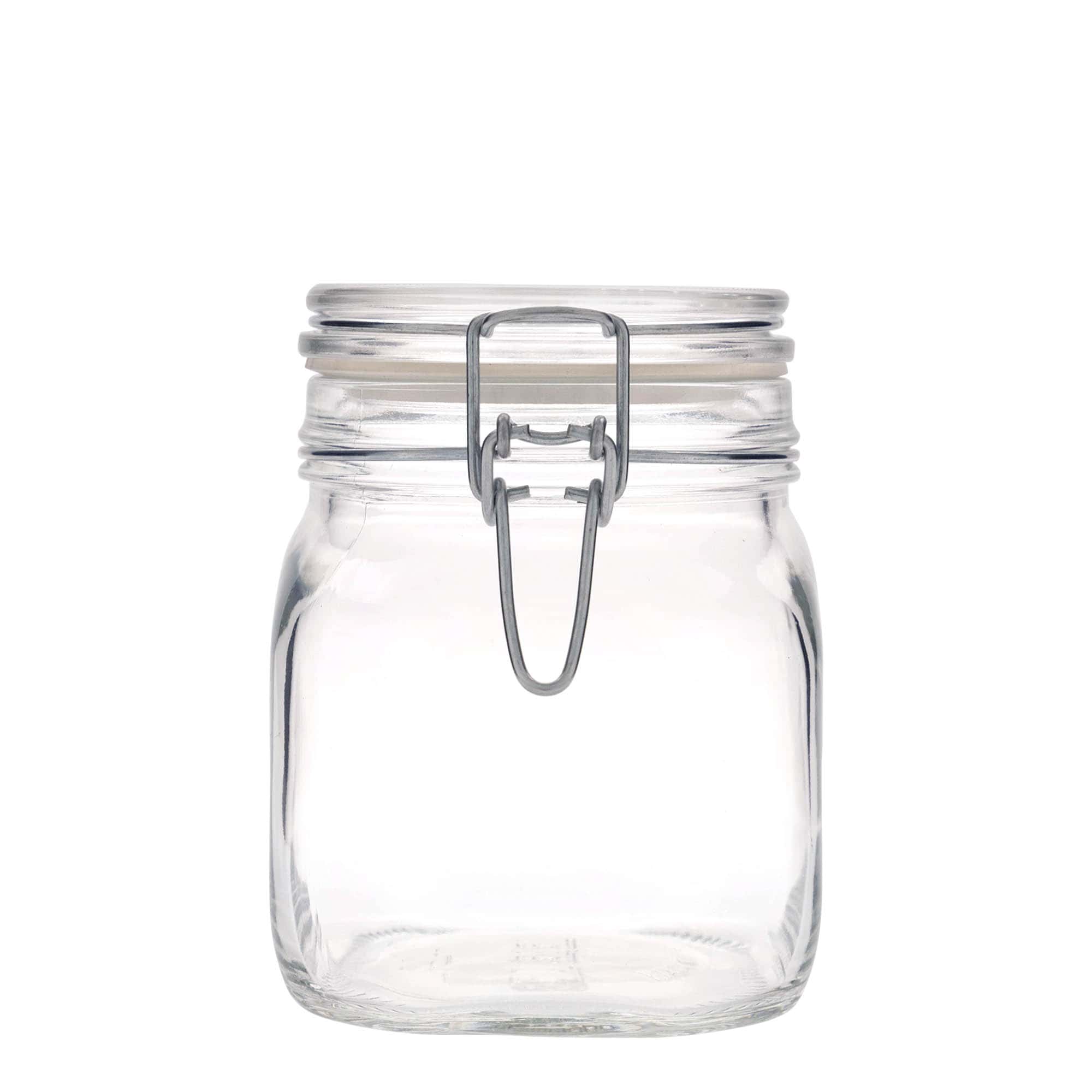 Βάζο με καπάκι με κλιπ 'Fido' 750 ml, τετράγωνο, στόμιο: καπάκι με κλιπ