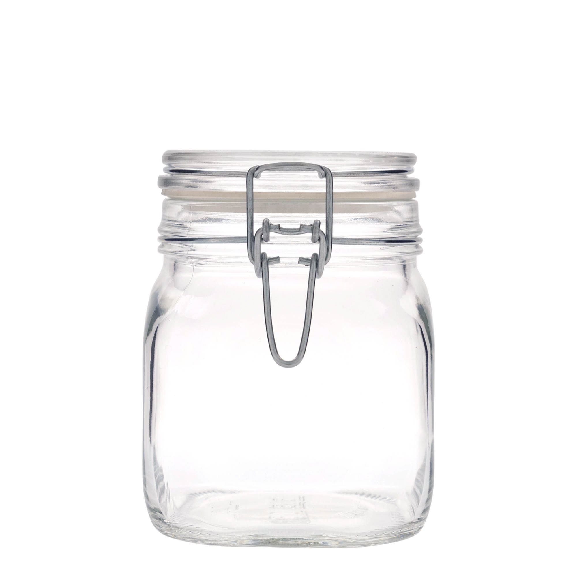 Βάζο με καπάκι με κλιπ 'Fido' 750 ml, τετράγωνο, στόμιο: καπάκι με κλιπ Βάζο με καπάκι με κλιπ 'Fido' 750 ml, τετράγωνο, στόμιο: καπάκι με κλιπ