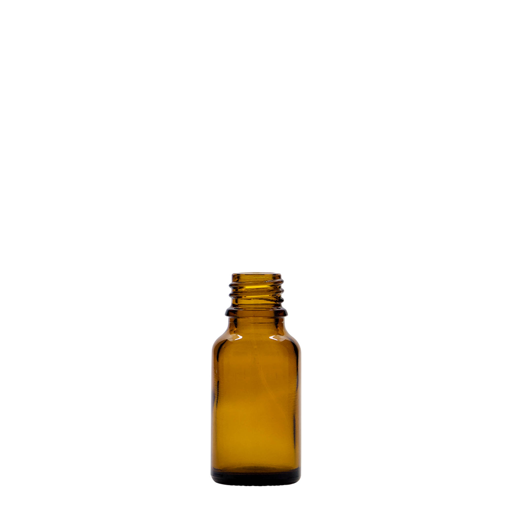 Μπουκάλι φαρμάκου 15 ml, γυάλινο, καφέ, στόμιο: DIN 18