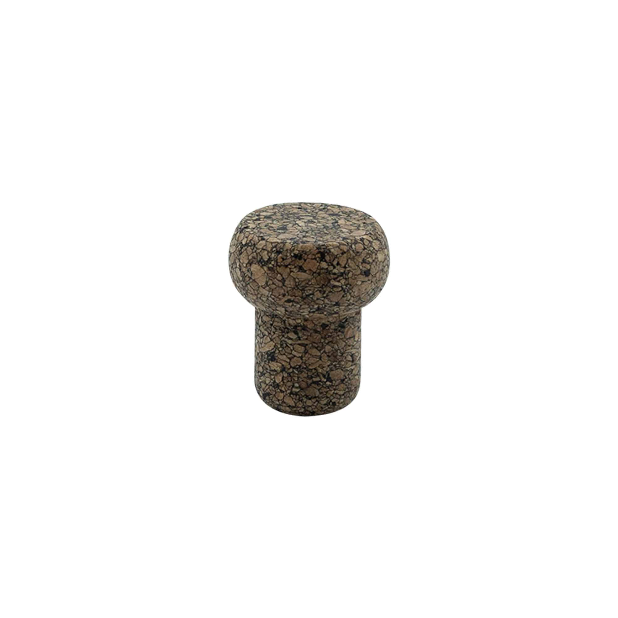 Griffkorken 'Barrel' 19,5 mm, Corkcoal, für Mündung: Kork Griffkorken 'Barrel' 19,5 mm, Corkcoal, für Mündung: Kork