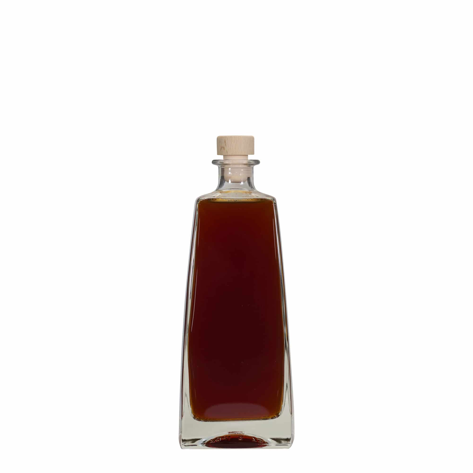 Γυάλινο μπουκάλι 'Timmy' 700 ml, ορθογώνιο, στόμιο: φελλός