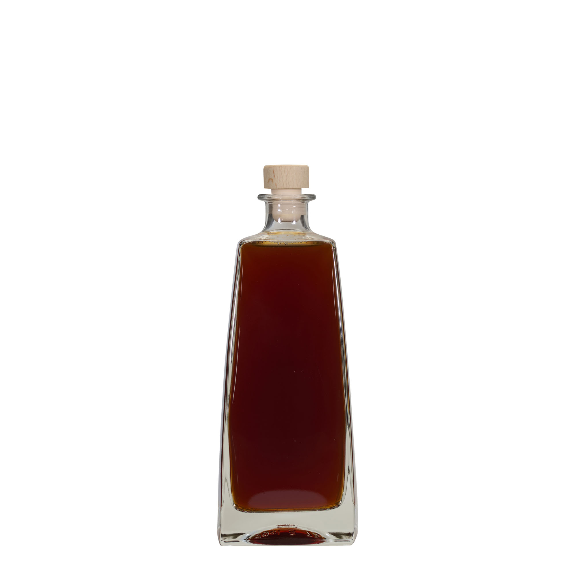 Γυάλινο μπουκάλι 'Timmy' 700 ml, ορθογώνιο, στόμιο: φελλός
