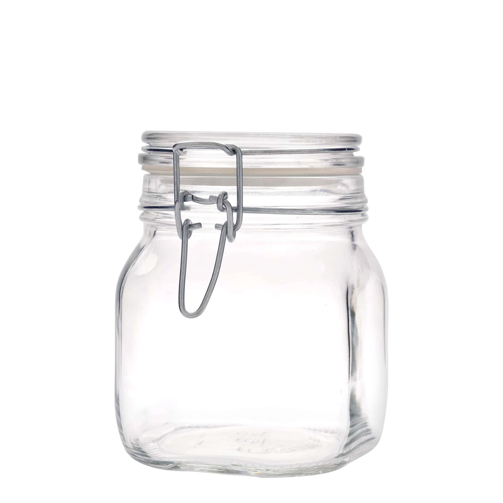Βάζο με καπάκι με κλιπ 'Fido' 750 ml, τετράγωνο, στόμιο: καπάκι με κλιπ