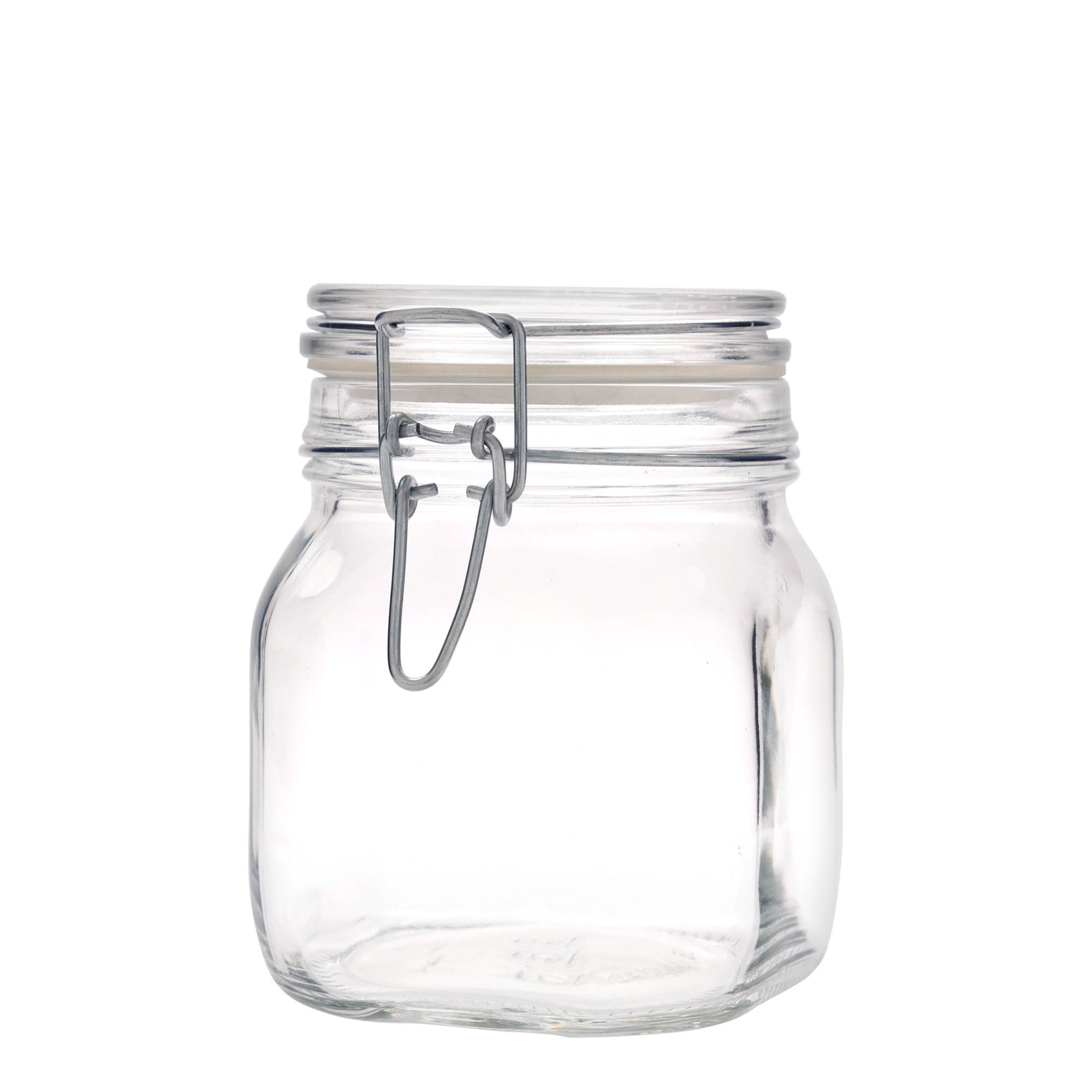 Βάζο με καπάκι με κλιπ 'Fido' 750 ml, τετράγωνο, στόμιο: καπάκι με κλιπ Βάζο με καπάκι με κλιπ 'Fido' 750 ml, τετράγωνο, στόμιο: καπάκι με κλιπ