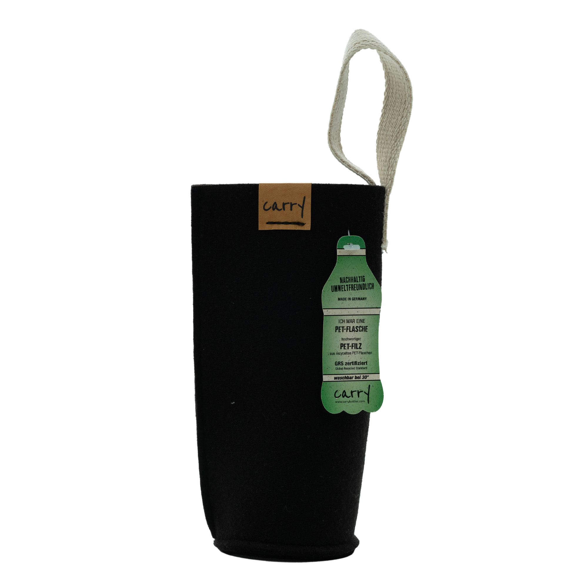 Θήκη 'CARRY Sleeve', υφασμάτινη, μαύρη